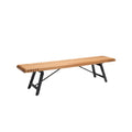Banco de Madera de Diseño Minimalista con Estructura de Metal