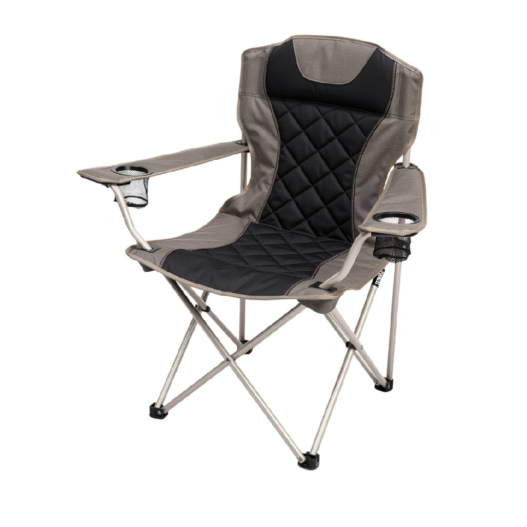Silla Plegable de Camping con Soporte y Diseño Ergonómico.