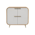 Mueble de Almacenamiento Moderno con Acabado Texturizado y Patas Doradas